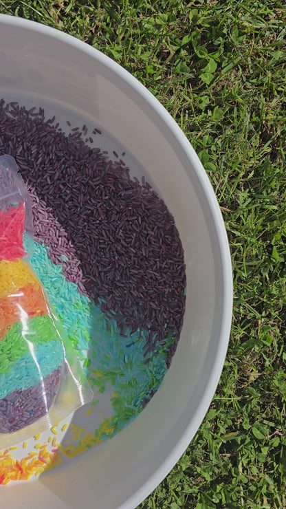 Sensory Rice - Rainbow Sprinkles