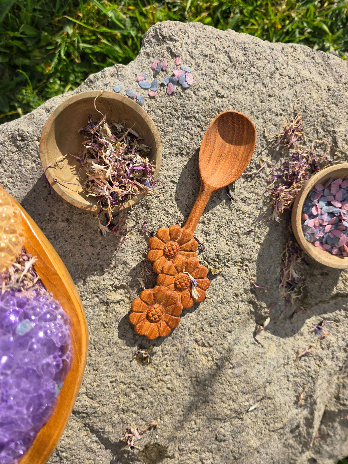 Wooden Daisy Spoon