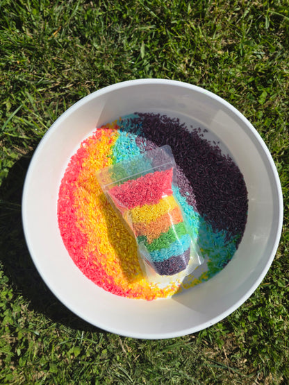 Sensory Rice - Rainbow Sprinkles