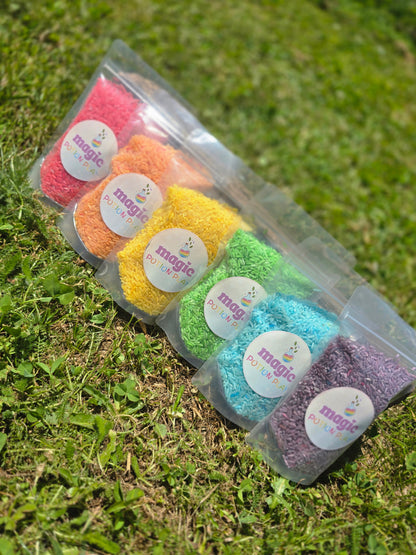Sensory Rice – Mini 6-Pack Rainbow Set